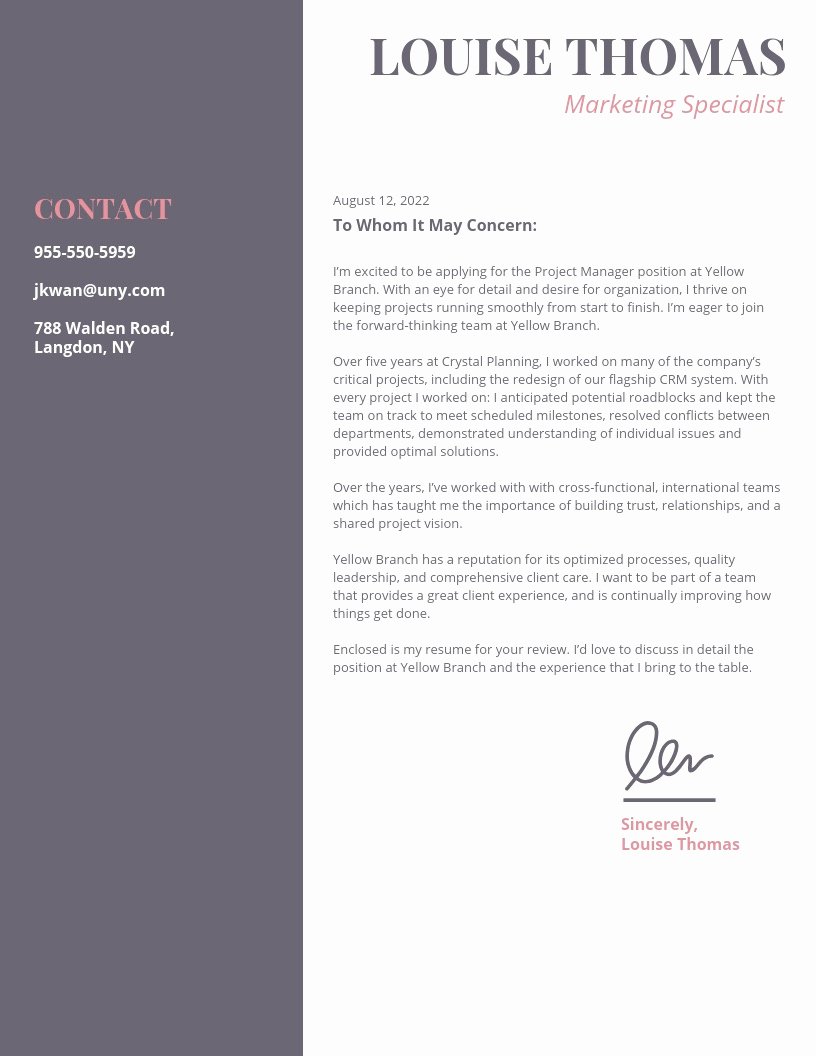 Marketing Cover Letter Template Fresh 20 Cover Letter Templates to Impress Employers Guide