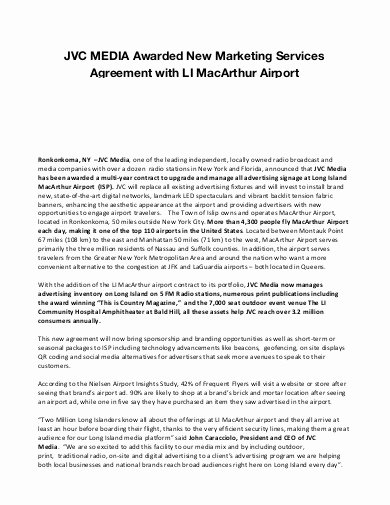 Marketing Service Agreement Template Lovely Free 15 Marketing Services Agreement Examples &amp; Templates