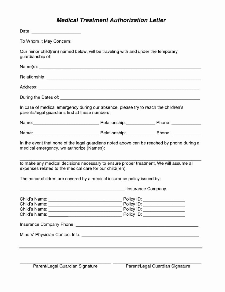 Medical Consent form Templates Lovely the 25 Best Medical Consent form Children Ideas On