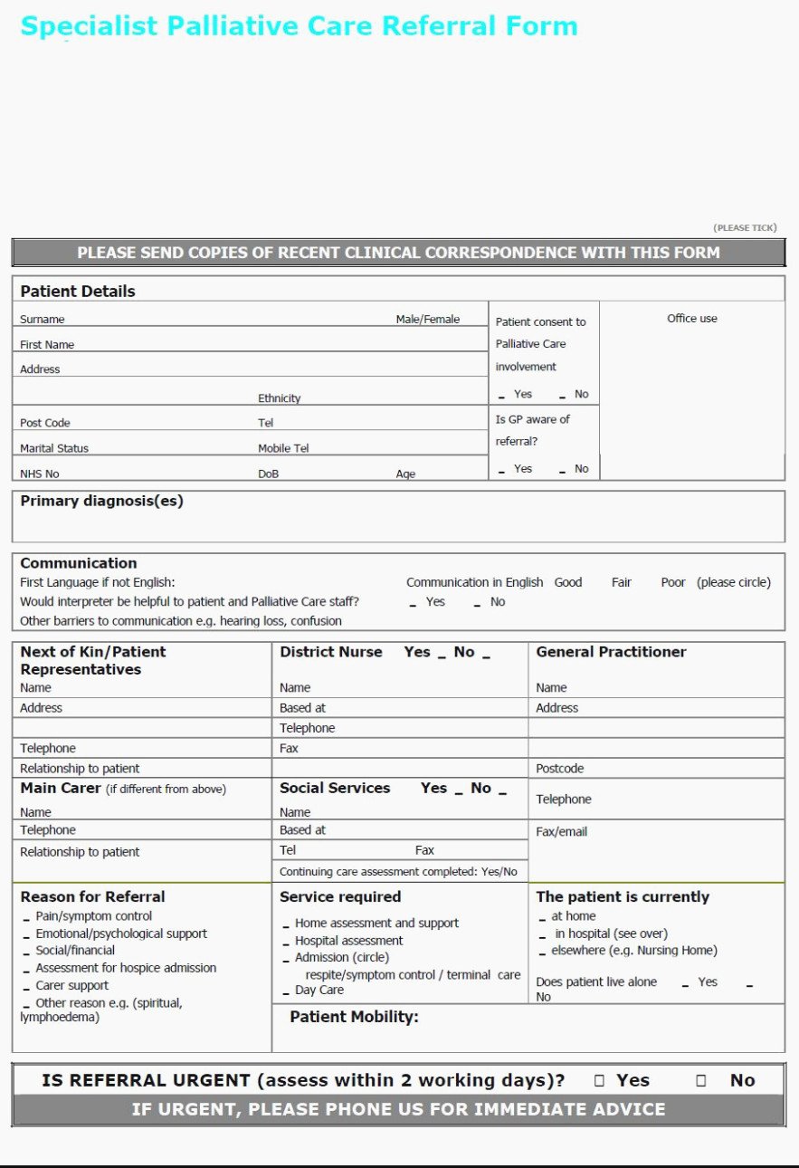 Medical Referral forms Template Lovely 12 Free Referral form Template Tips