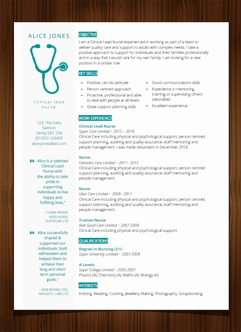Medical Resume Template Free Elegant Free Medical Cv Template In Microsoft Word Cv Template