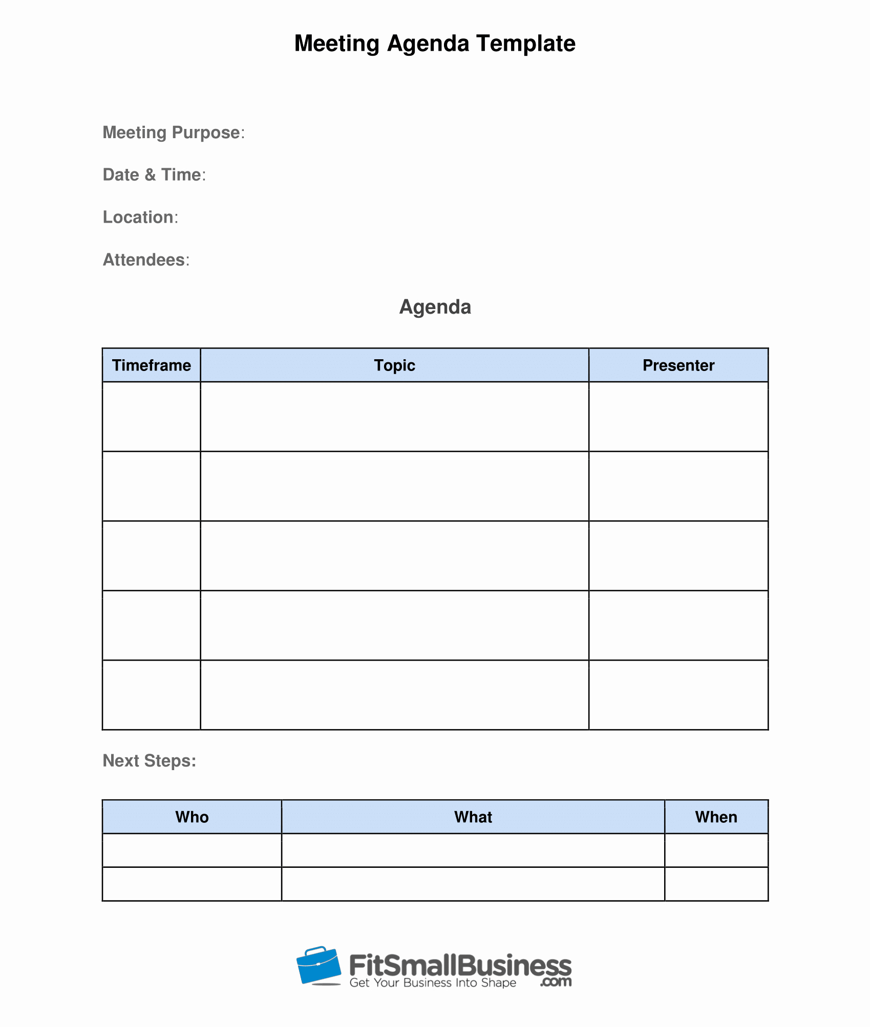 Meeting Notes Template Free Awesome How to Run Effective Meetings In 10 Steps [ Free Template]