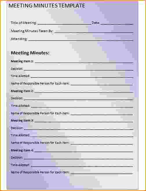Meeting Notes Template Free Beautiful 4 Meeting Minutes Template Free