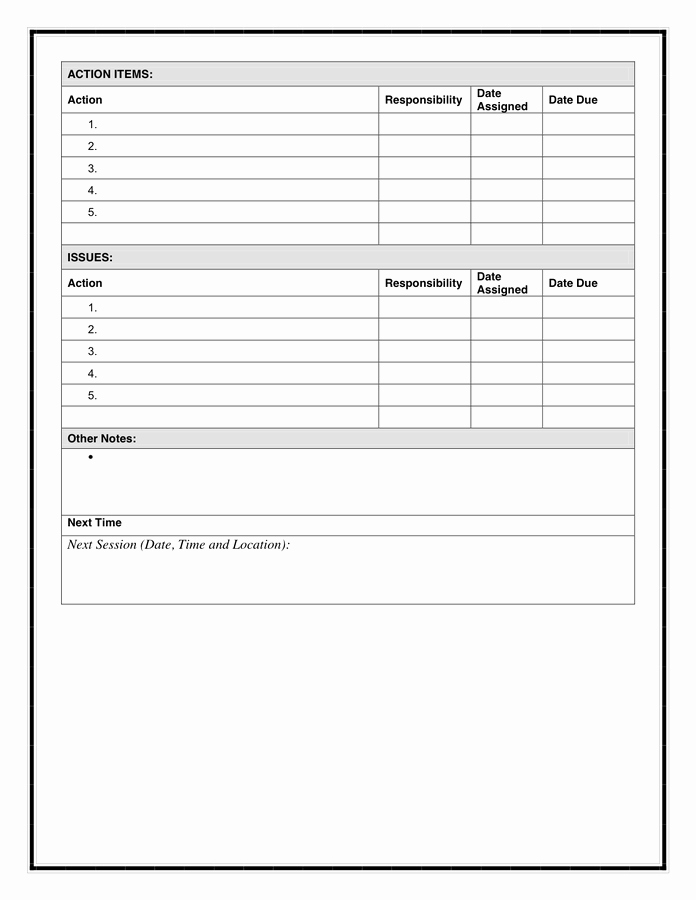 Meeting Notes Template Free Luxury 39 Professional Agenda Template Examples for Meeting and