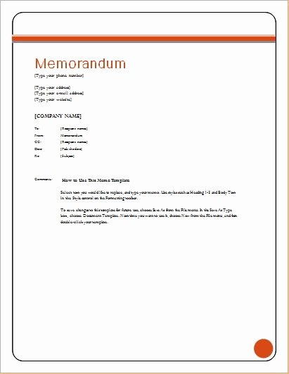 Memo Template for Word Awesome 24 Free Editable Memo Templates for Ms Word