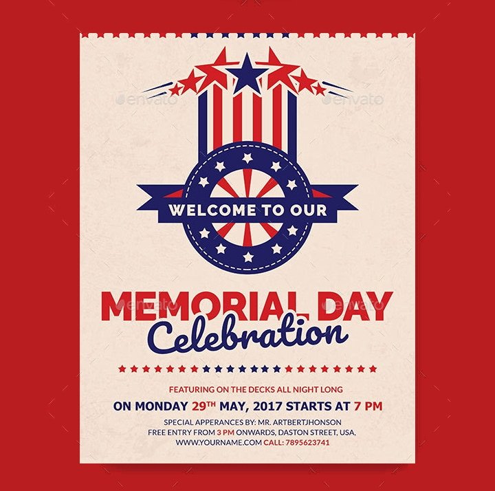 Memorial Day Flyer Template Free New 17 Memorial Day Templates
