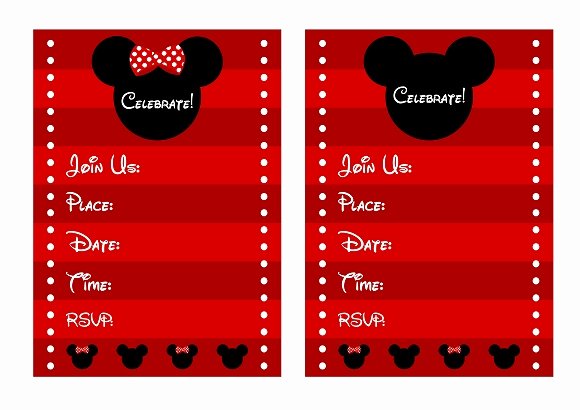 Mickey Mouse Invitations Templates Beautiful Blank Mickey Mouse Baby Shower Invitations