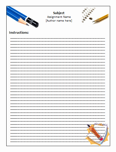 Microsoft Word Lined Paper Template Awesome Handwriting Paper Template – Word Templates for Free Download