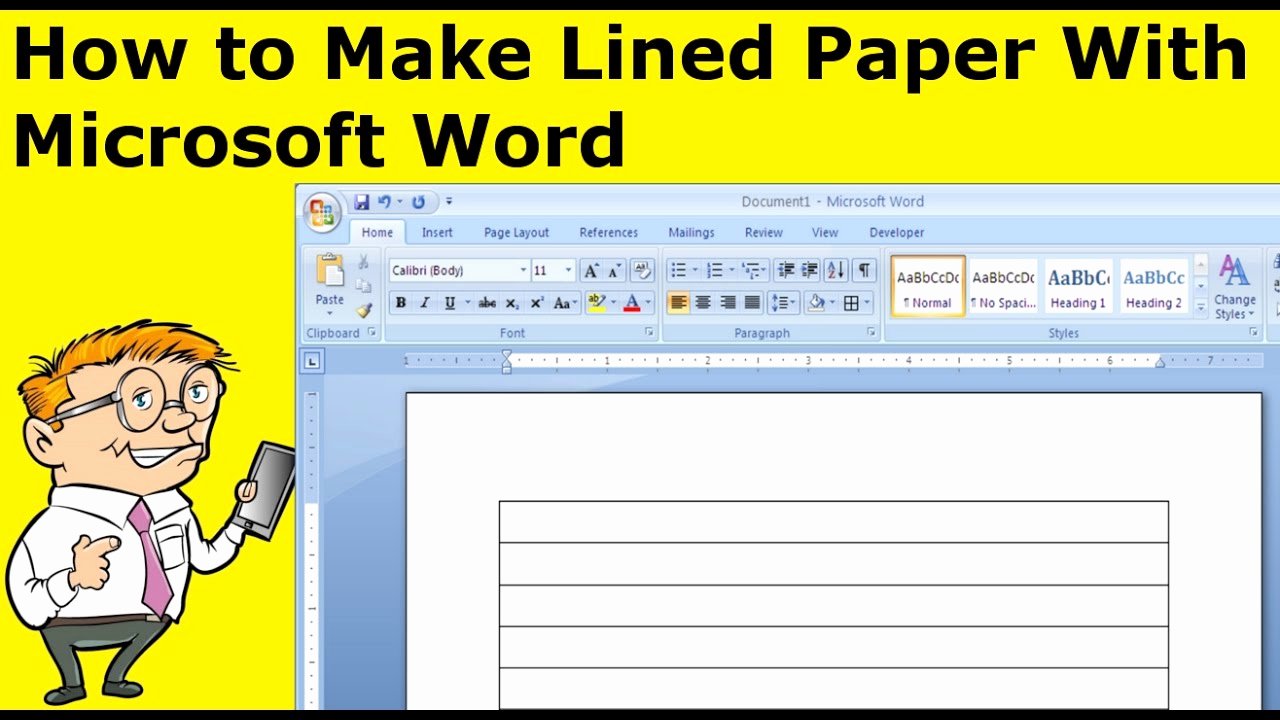 Microsoft Word Lined Paper Template Inspirational How to Make Lined Paper with Microsoft Word