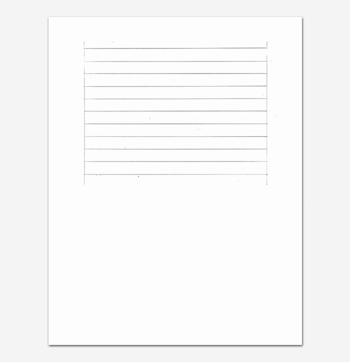 Microsoft Word Lined Paper Template New Lined Paper Template