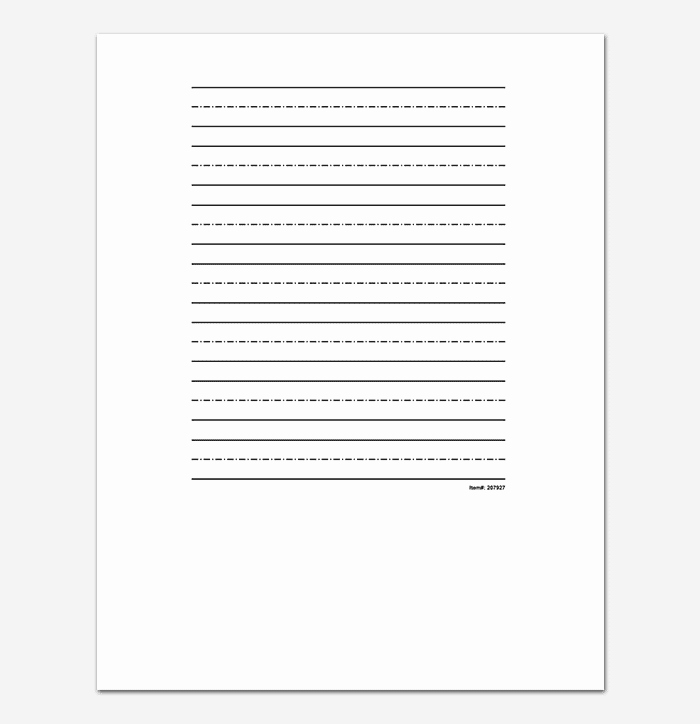 Microsoft Word Lined Paper Template Unique Lined Paper Template