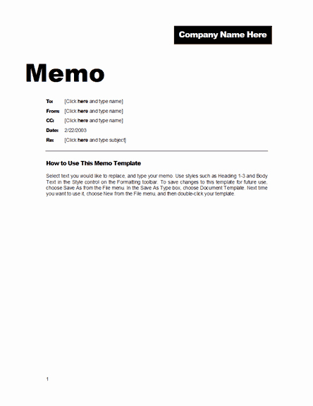 Microsoft Word Memo Templates Inspirational Fice Memo format Free Template Downloads
