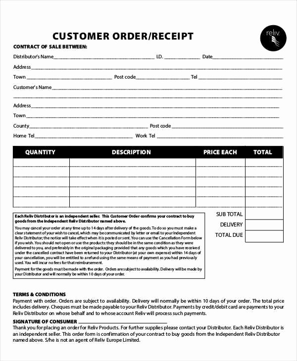 Money order Receipt Template Beautiful order Receipt Templates 8 Examples In Word Pdf