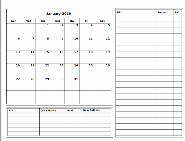 Monthly Budget Calendar Template Awesome Grace Christian Homeschool Free 2019 Bud Calendars
