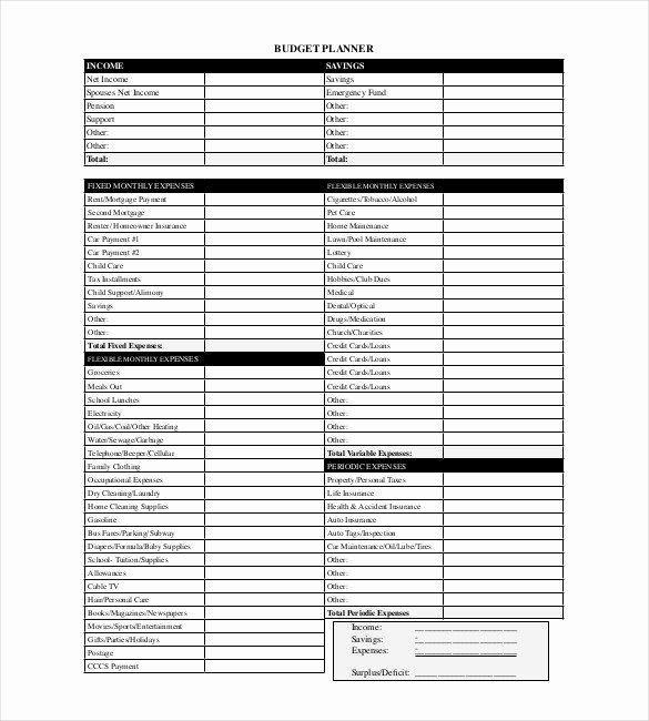 Monthly Budget Template Pdf Inspirational Bud Planner Template Uk
