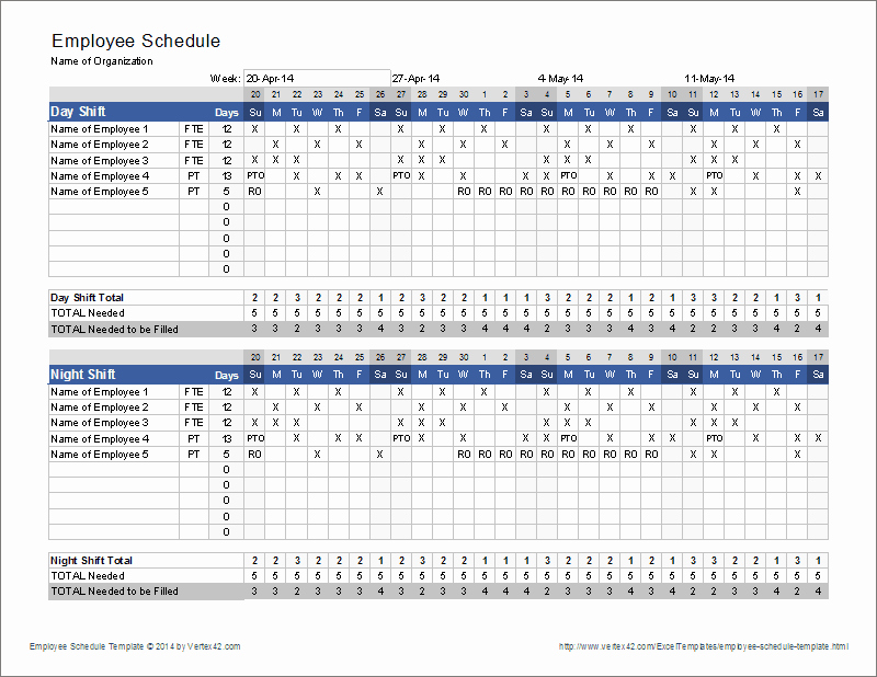Monthly Employee Schedule Template Unique Employee Schedule Template