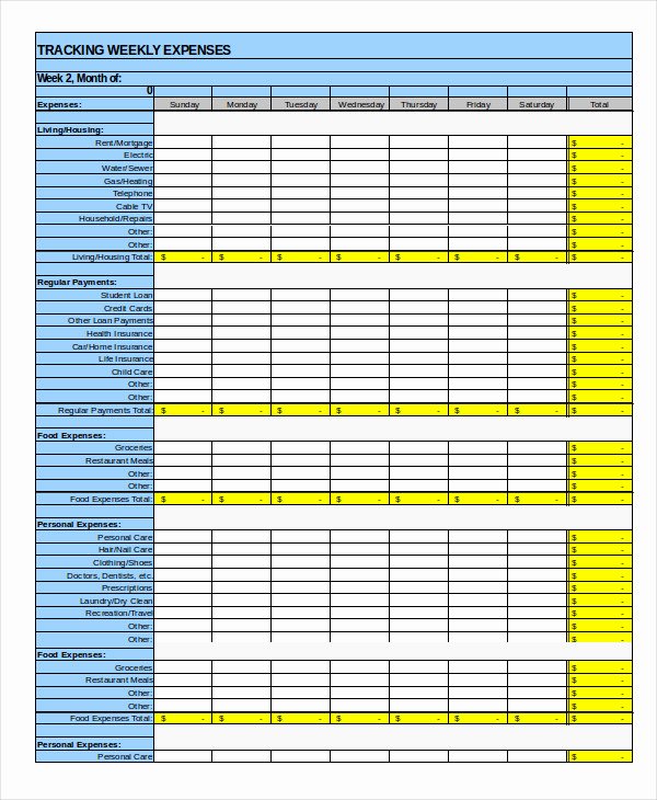 Monthly Expense Report Template Elegant Expense Report Template 21 Free Sample Example format