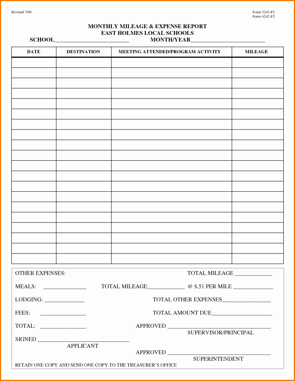Monthly Expense Report Template Elegant Monthly Mileage Log and Expense Report Template to Track