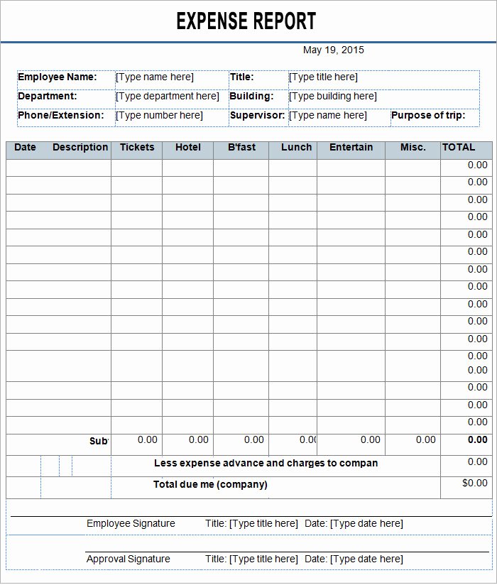 Monthly Expense Report Template Unique Monthly Expense Report forms for Your Inspirations Vatansun