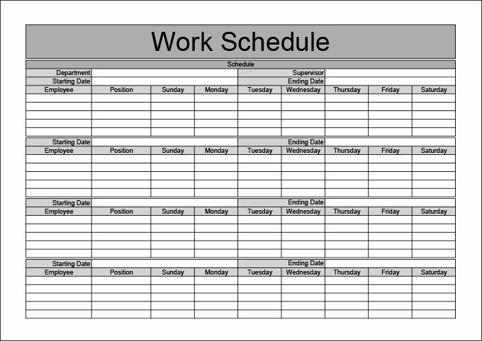 Monthly Staff Schedule Template Lovely Monthly Work Schedule Templates 2015 New Calendar Template