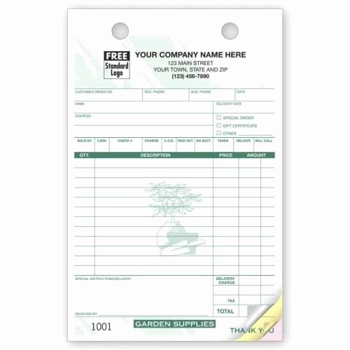 Motel 6 Receipt Template New 3 Part Lawn Care Invoice Carbonless Free Shipping