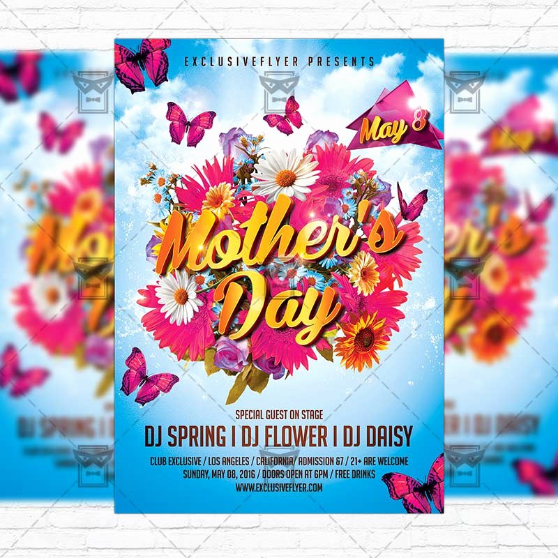 Mother Day Flyer Template Free Best Of Mothers Day – Premium Flyer Template Cover