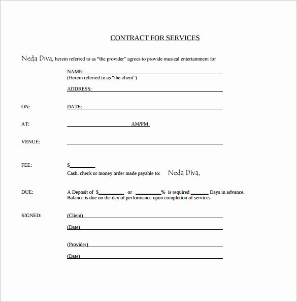 Music Artist Contract Templates Lovely Sample Music Contract Template 22 Free Documents In Pdf