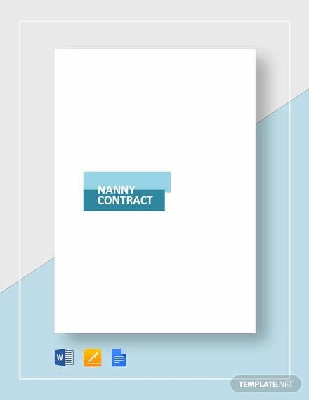Nanny Contract Template Word Elegant 9 Nanny Contract Examples Pdf Doc