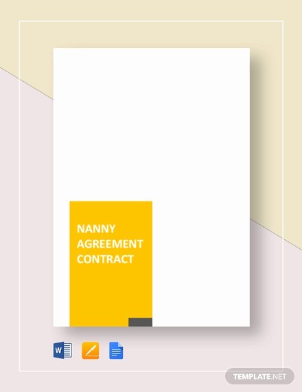 Nanny Contract Template Word Fresh 132 Free Word Contract Templates