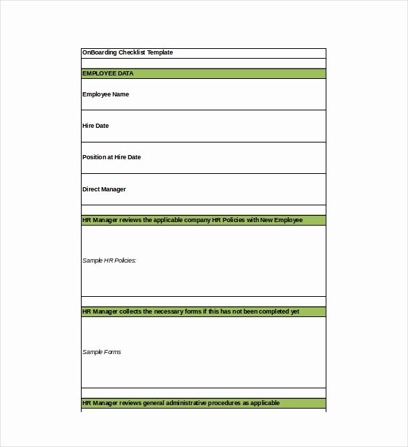 New Hire Checklist Template Excel Awesome Boarding Checklist Template 17 Free Word Excel Pdf