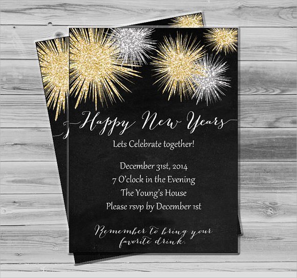 New Years Eve Invitations Templates Inspirational Sample New Year Invitation Templates 24 Download
