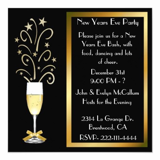 New Years Eve Invitations Templates New New Years Eve Party Invitations