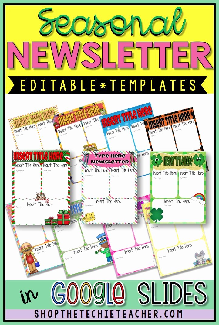 Newsletter Templates for Google Docs Beautiful Digital Newsletter Templates In Google Slides™