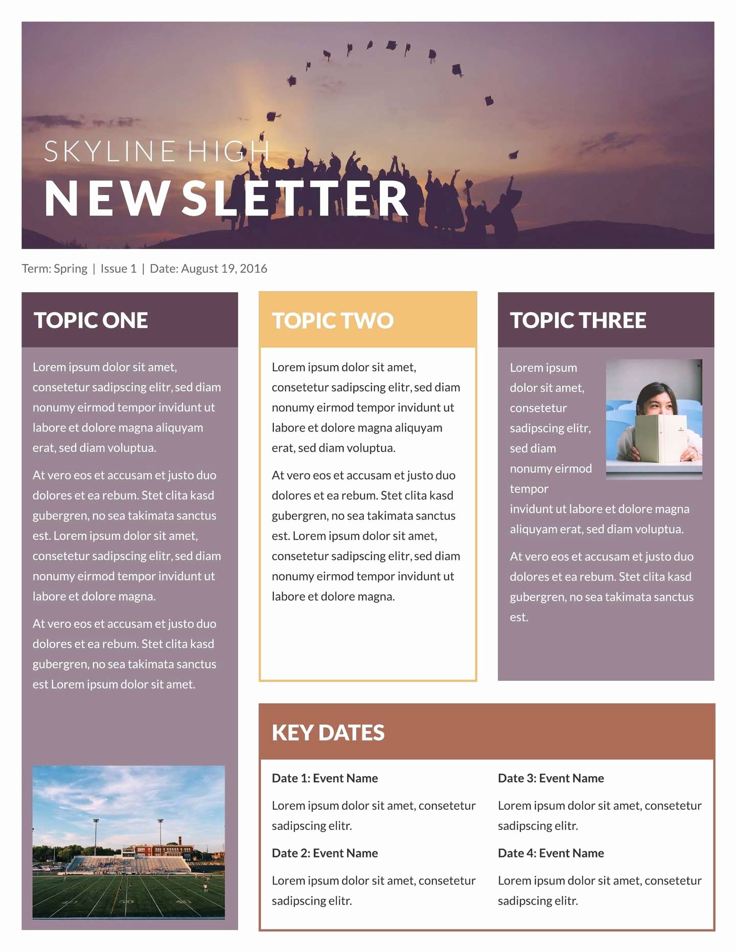 40 Newsletter Templates for Google Docs Markmeckler Template Design