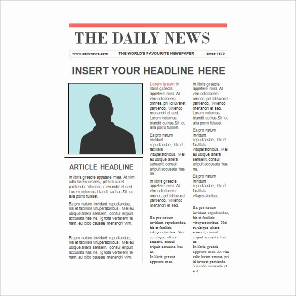 Newspaper Article format Template Lovely 6 Newspaper Report Templates Word Pdf Apple Pages