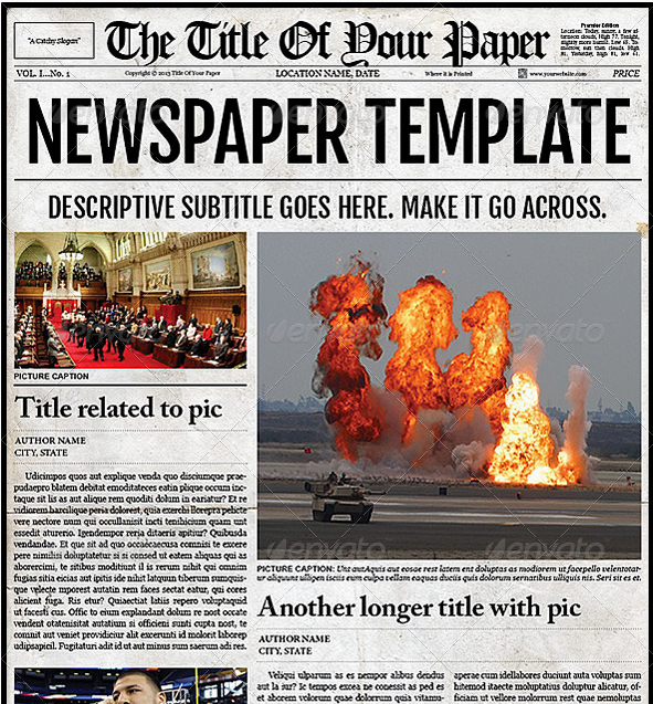 free newspaper template for mac word