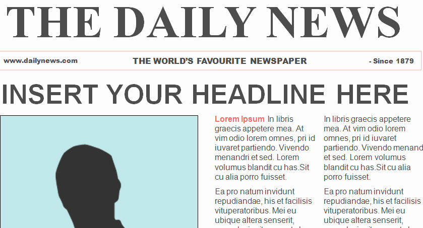 Newspaper Template for Microsoft Word Lovely Free Newspaper Template