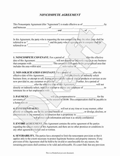 Non Compete Agreement Template Free Beautiful Non Pete Agreement form Non Pete Clause