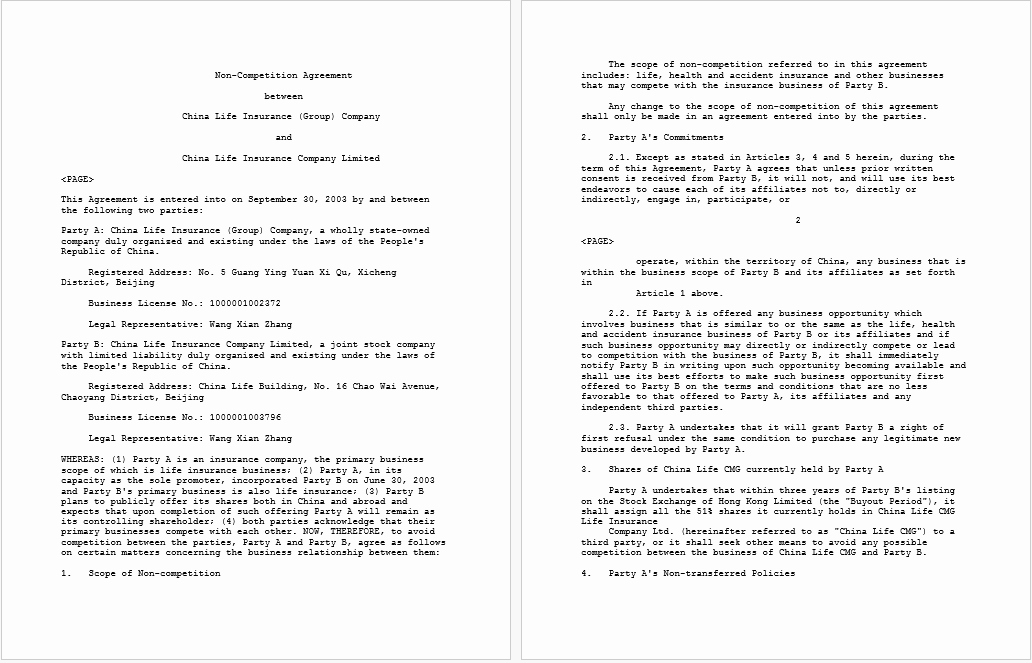 Non Compete Agreement Template Word Best Of 37 Free Non Pete Agreement Templates Ms Word