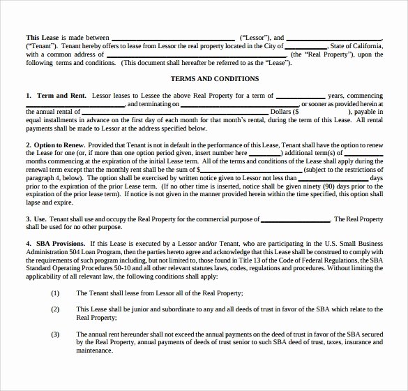 Office Lease Agreement Template Best Of 10 Fice Lease Agreement Templates Free Sample
