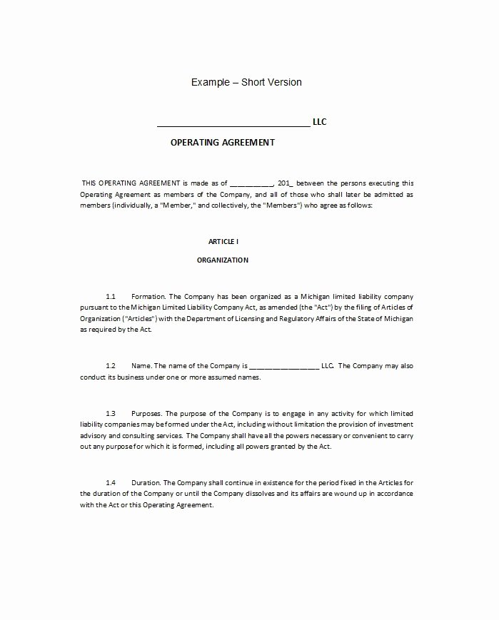 Operating Agreement Template Word Fresh 30 Free Professional Llc Operating Agreement Templates