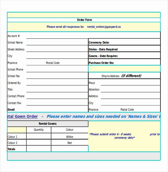 Order form Template Excel Best Of 30 order Confirmation Templates Pdf Doc