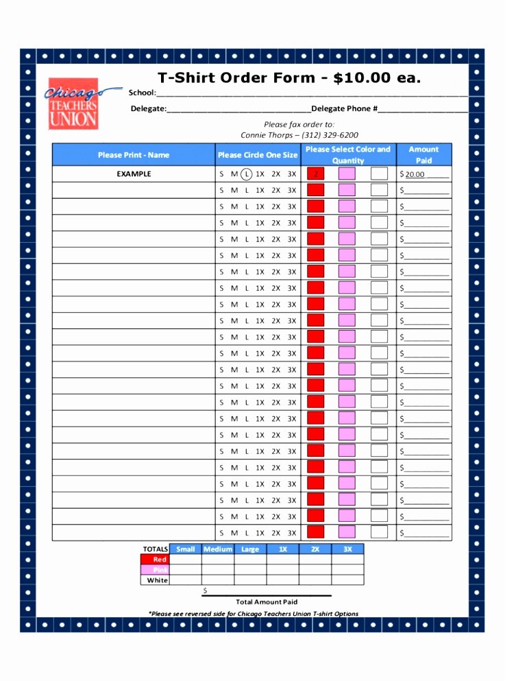 Ordering form Template Excel Lovely T Shirt order form 6 Free Templates In Pdf Word Excel