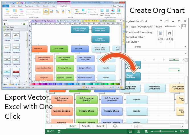 Organizational Chart Template Excel Free Download