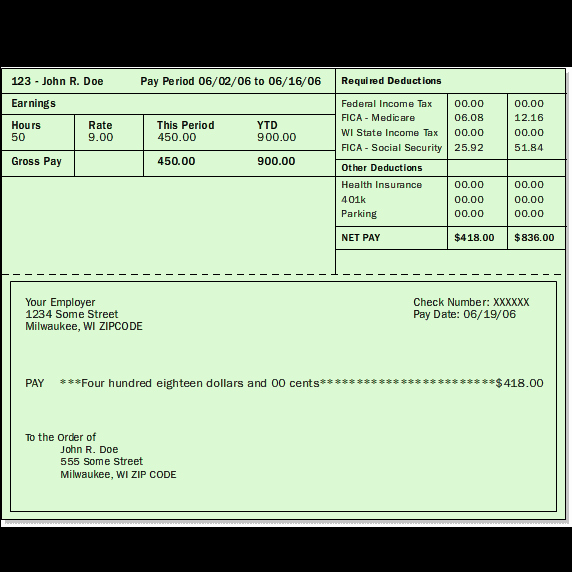 Pay Stub Template Pdf Unique Download Blank Pay Stub Templates Excel Pdf