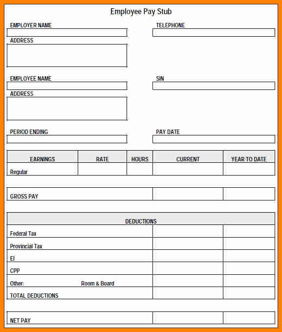 Pay Stub Template Word Document Elegant 11 Payroll Check Template Word