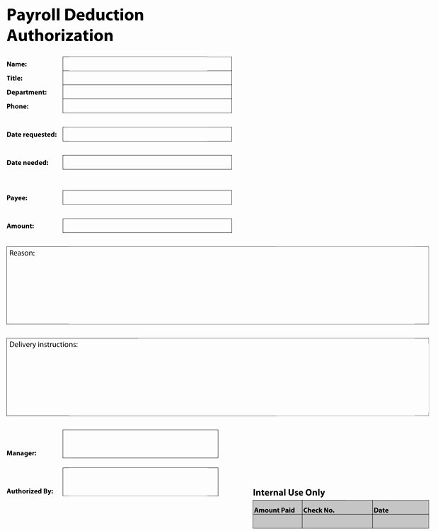 Payroll Deduction form Template Beautiful Business Supplies Business Supplies Deduction