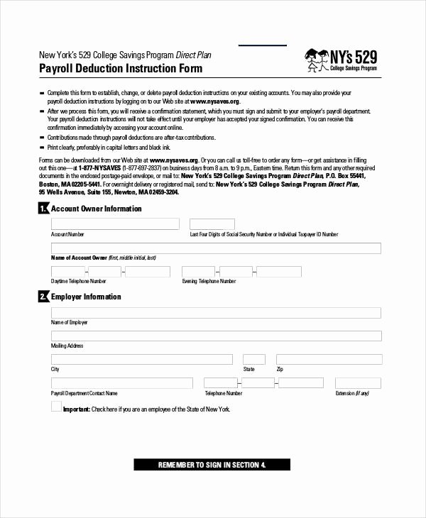 Payroll Deduction form Template Lovely Payroll Deduction form – Emmamcintyrephotography