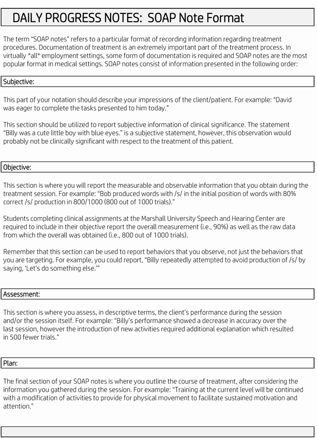 Pediatric soap Note Template Awesome soap Note Examples Learn to Write soap Notes