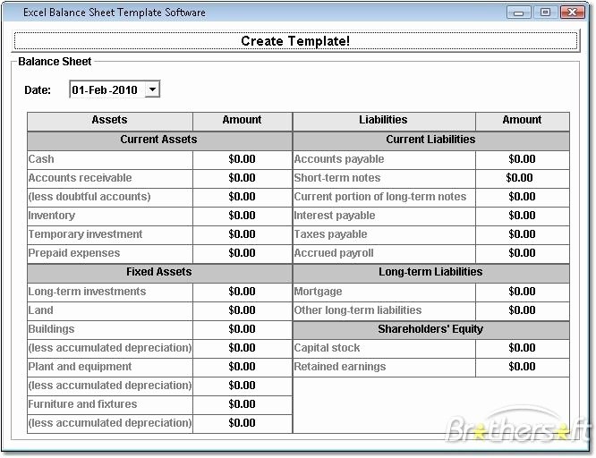 Personal Balance Sheet Template Excel Elegant Free Downloadable Excel Balance Sheets